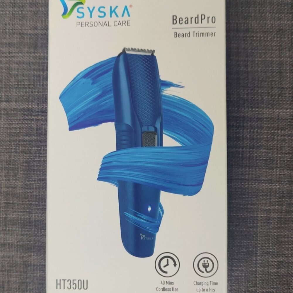 Syska HT350U Beard Pro Trimmer, Beard And Hair Trimmer For Men
